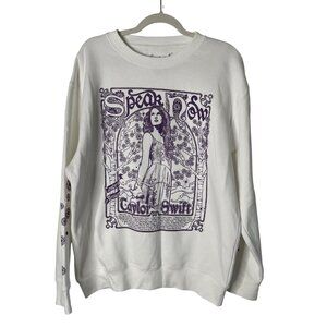 Taylor Swift Sweatshirt Womens Large White Speak Now Taylor's Version Crewneck